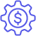 Icon represents risk management